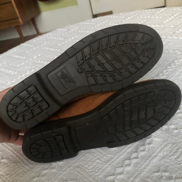 VTG 80s Red Wing Lace-Up Ankle Boots Brown Suede Leather Fringe Kiltie USA 7B - Picture 6 of 15